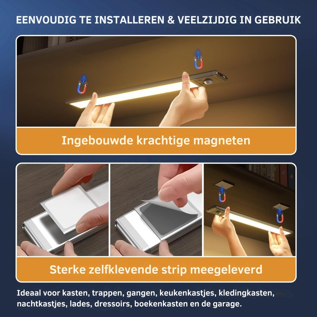 Eira | Draadloze LED Lichtbalk met Bewegingssensor