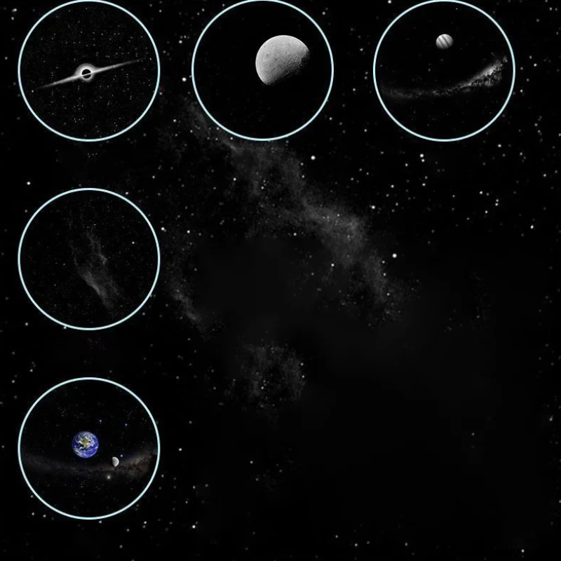 Detailfoto van de NebulaGlow sterrenprojectorlamp