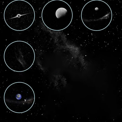 Detailfoto van de NebulaGlow sterrenprojectorlamp