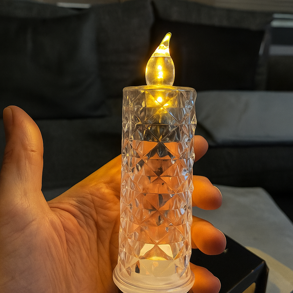 Auréa | Veilige Flame Glass Luxe LED Kaarsen