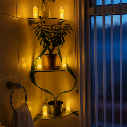 Auréa | Veilige Flame Glass Luxe LED Kaarsen