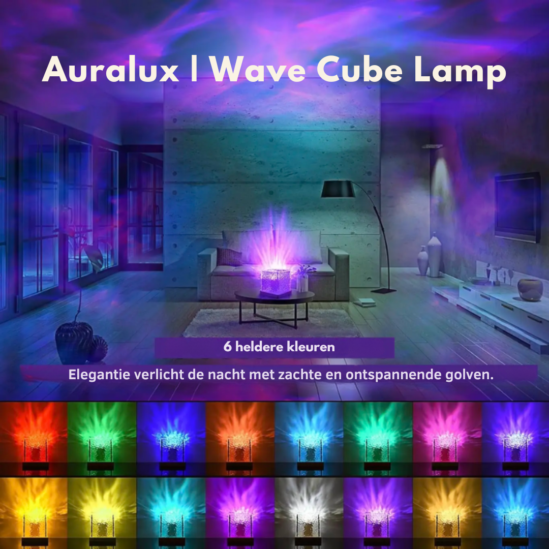 Auralux | Magische Wave Cube Lamp - Lampista