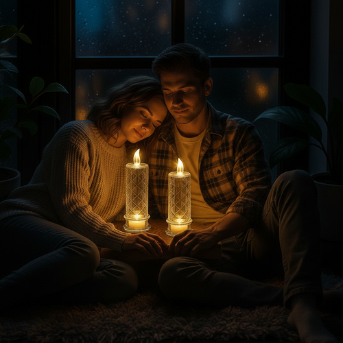 Auréa | Veilige Flame Glass Luxe LED Kaarsen