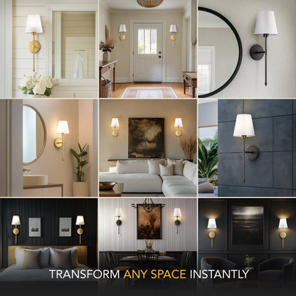Eloria | Draadloze Stijlvolle Wandlamp, overal in Huis - Lampista