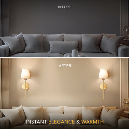 Eloria | Draadloze Stijlvolle Wandlamp, overal in Huis - Lampista