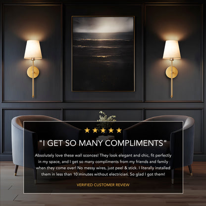 Eloria | Draadloze Stijlvolle Wandlamp, overal in Huis